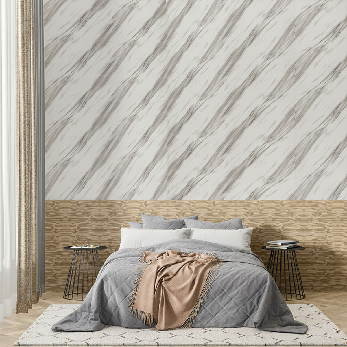 Самоклеюча стінова PET плитка в рулоні 1200х3000х2мм SW-00002667