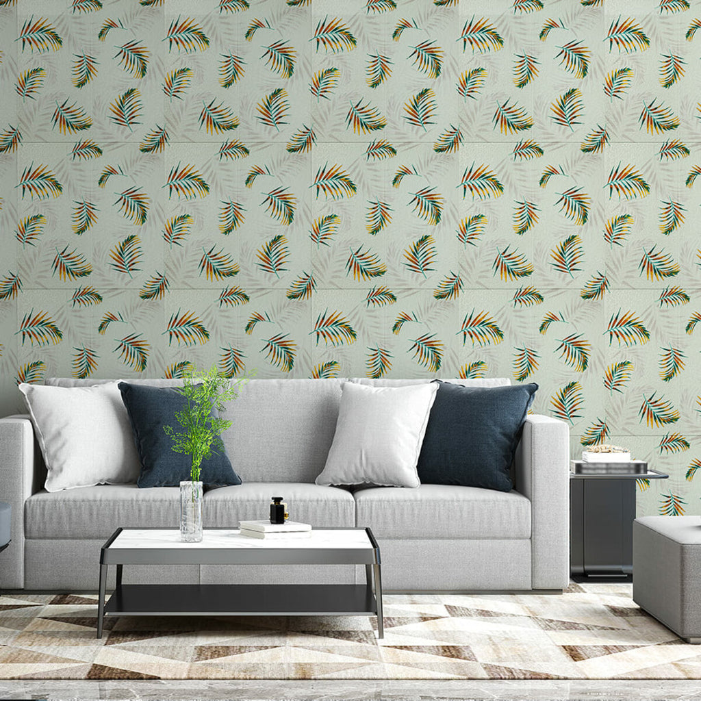 Панель стінова 3D 680х670х4мм Папороть на бежовому фоні (D) SW-00001983