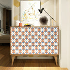 Самоклеюча плівка 0,45х10м х 0,07мм Помаранчові квіти SW-00001220