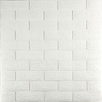 3D панель самоклеюча 700х770х3мм цегла Біла (001-3) HO-00000174