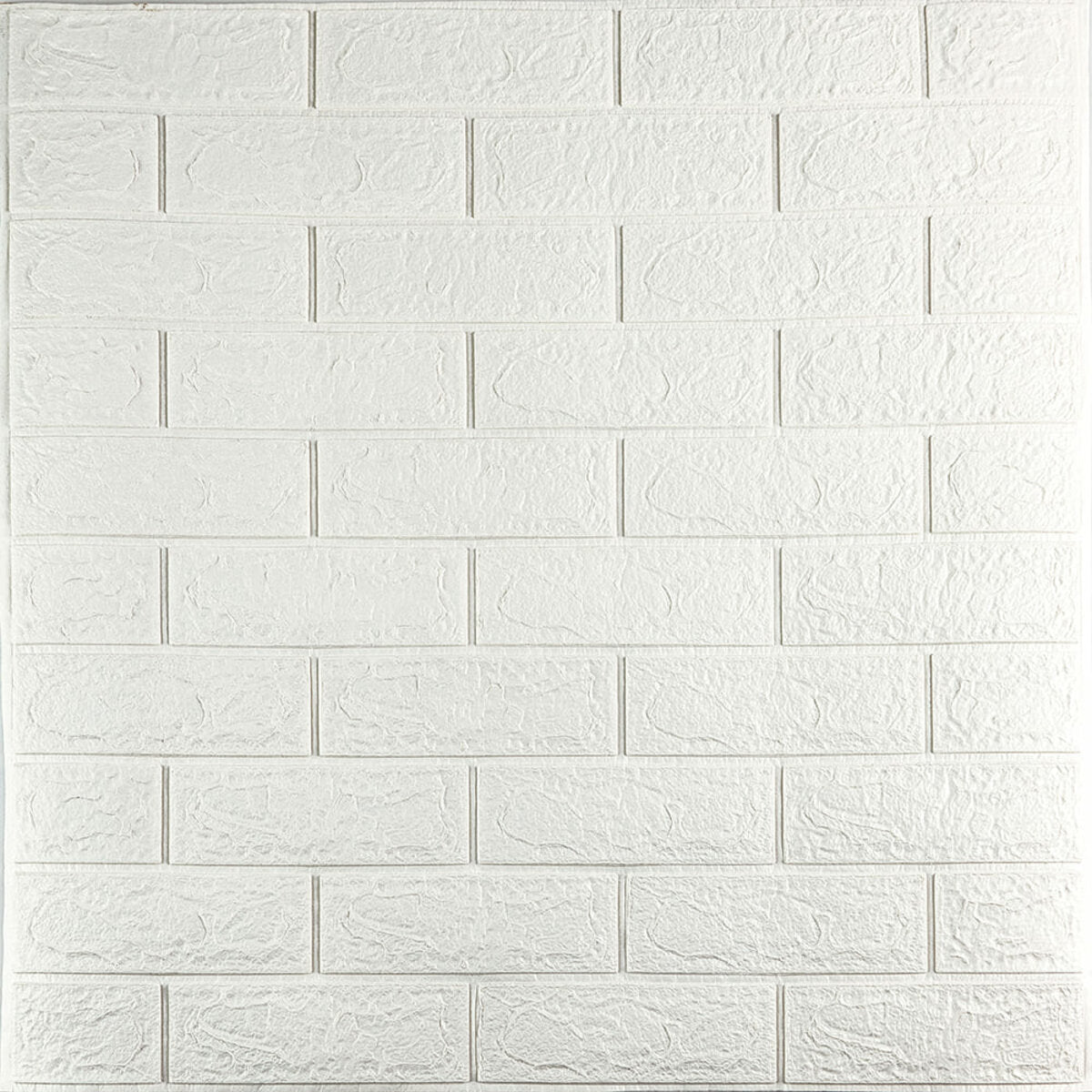 3D панель самоклеюча 700х770х3мм цегла Біла (001-3) SW-00000174