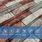 Декоративна 3D панель 700х770х3мм Коричнева цегла піщаник (340) HO-00000531