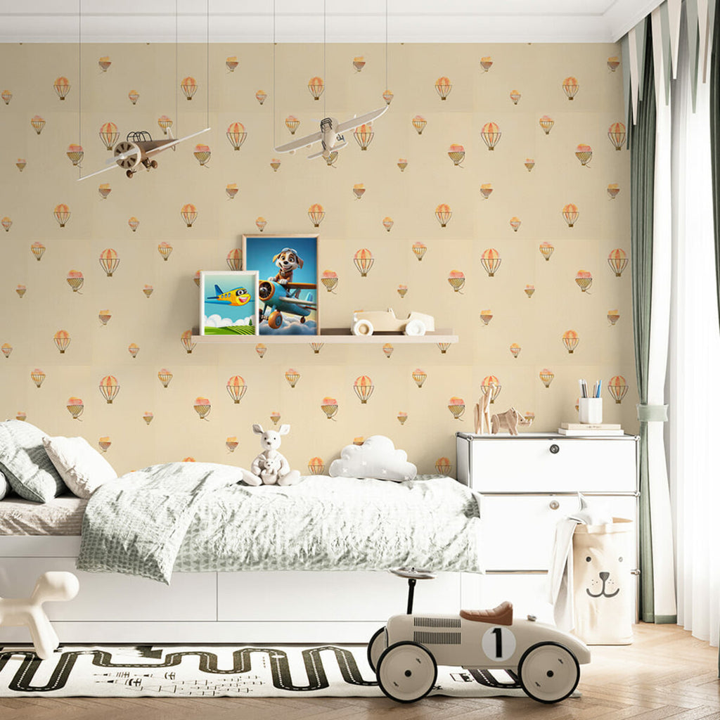 Панель стінова 3D 700х700х4мм Повітряні кулі рогожка SW-00001973