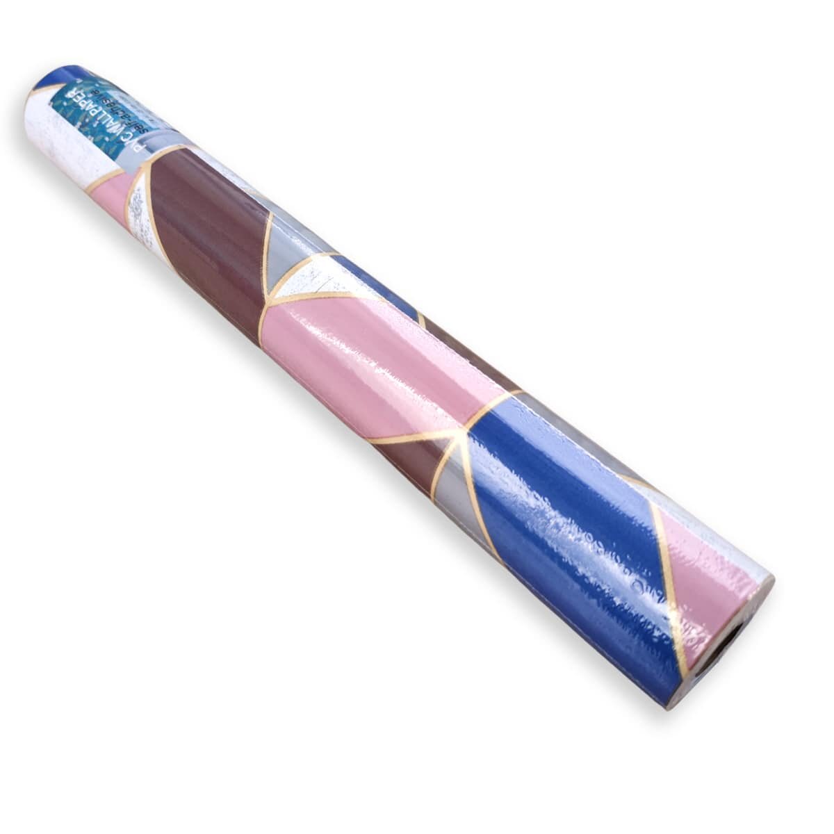 Самоклеюча плівка 0,45х10м х 0,07мм Рожеві трикутники SW-00001225