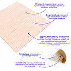 Самоклеюча декоративна 3D панель 700x700x4мм Карамельне дерево (080) HO-00000560