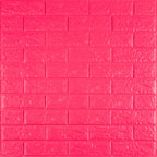 3D панель самоклеюча 700х770х5мм цегла Малинова-червона (108-5) HO-00001364