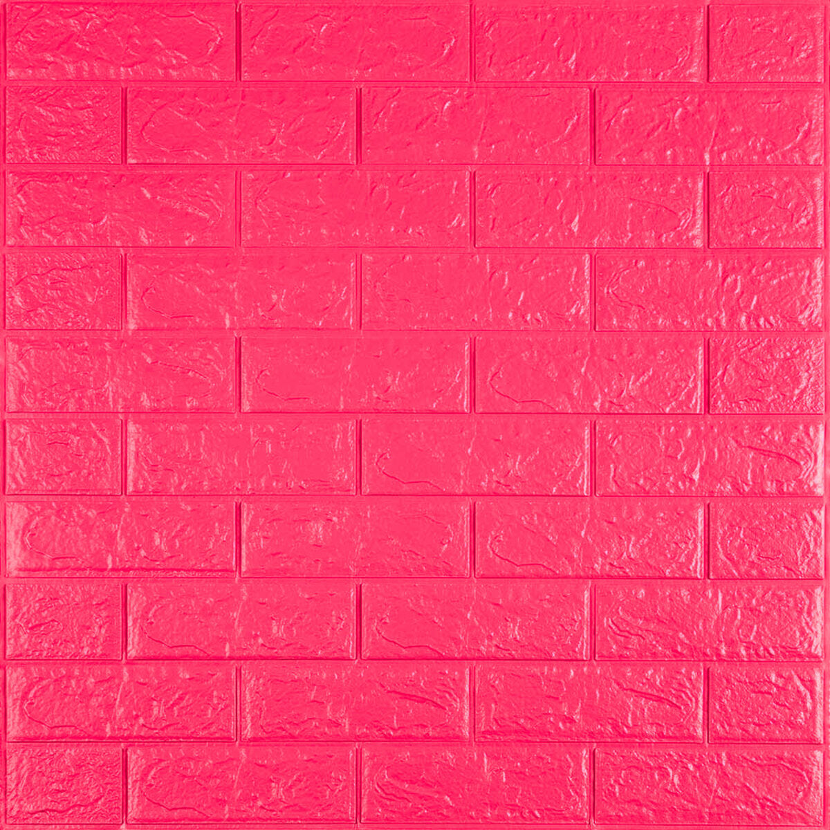 3D панель самоклеюча 700х770х5мм цегла Малинова-червона (108-5) HO-00001364