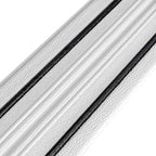 Плінтус РР самоклеючий 2300х140х4мм Білий з чорною смужкою (D) SW-00001810