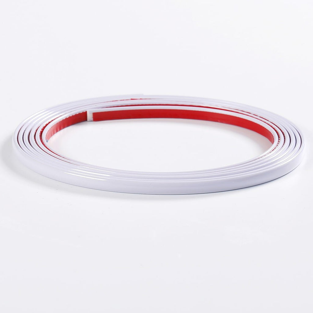 D-образний молдінг 3м х 8мм х 4мм Білий (D) HO-00001550