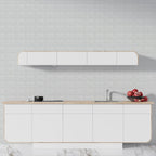 3D панель самоклеюча 700х770х5мм цегла Білий (001-5) SW-00000029