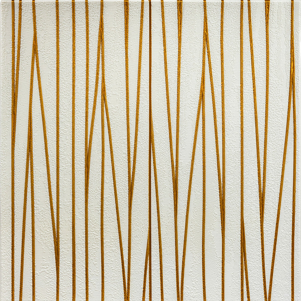 Самоклеюча 3D панель 700х700х5мм Золоті стрічки (440) HO-00001184