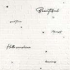 Панель стінова 3D 700х700х4мм Напис із сріблом SW-00001980