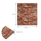 Панель стінова 3D (058-2) 700х770х2мм Мікс SW-00001917