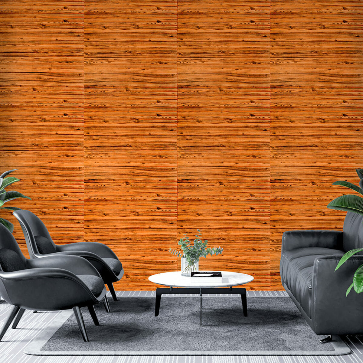 Самоклеюча декоративна 3D панель 700x700x5мм Бамбук Дерево (072) HO-00000097