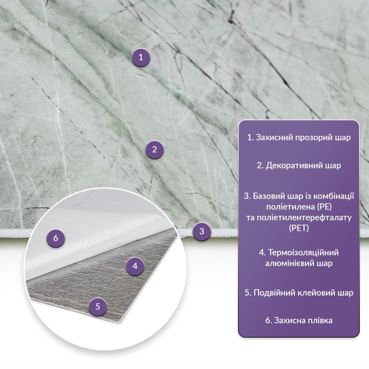 Самоклеюча стінова PET плитка 600х300х2мм SW-00001682