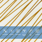 Самоклеюча 3D панель 700х700х5мм Золоті стрічки (440) SW-00001184