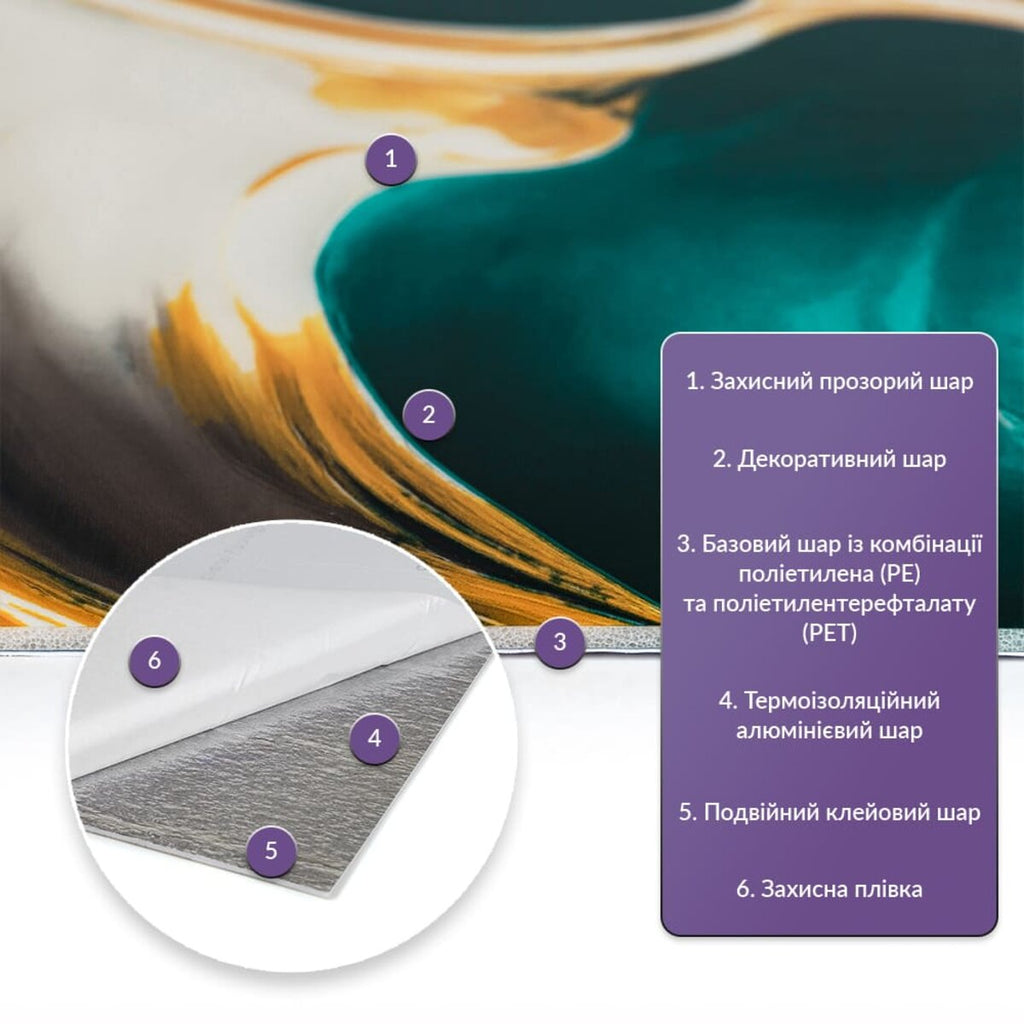 Самоклеюча стінова PET плитка 600х300х2мм SW-00002647