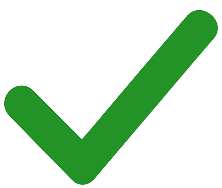 check mark зеленого кольору