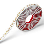 Молдинг 4950х20х7 мм Білий із золотом HO-00002678