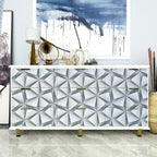 Самоклеюча плівка 0,45х10м х 0,07мм Зелені 3D трикутники HO-00001236