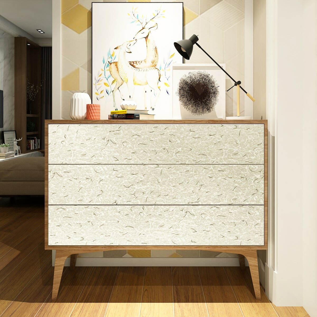 Самоклеюча плівка 0,45х10м х 0,07мм Ваніль HO-00001247