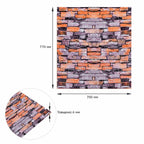 Декоративна 3D панель 700х770х6мм Цегла Катеринославська піщаник (045) HO-00000044