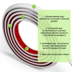 Молдинг 3000х20х8.5 мм Білий HO-00002673