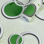 Плівка самоклеюча на паперовій основі 0,45х10м х 0,07мм Чорні та зелені дерева HO-00002440