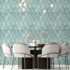 Панель стінова 3D 700х700х4мм Сіро-зелені стільники мармур SW-00002006