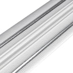 Плінтус РР самоклеючий 2300х140х4мм Білий з сірою смужкою (D) HO-00001809