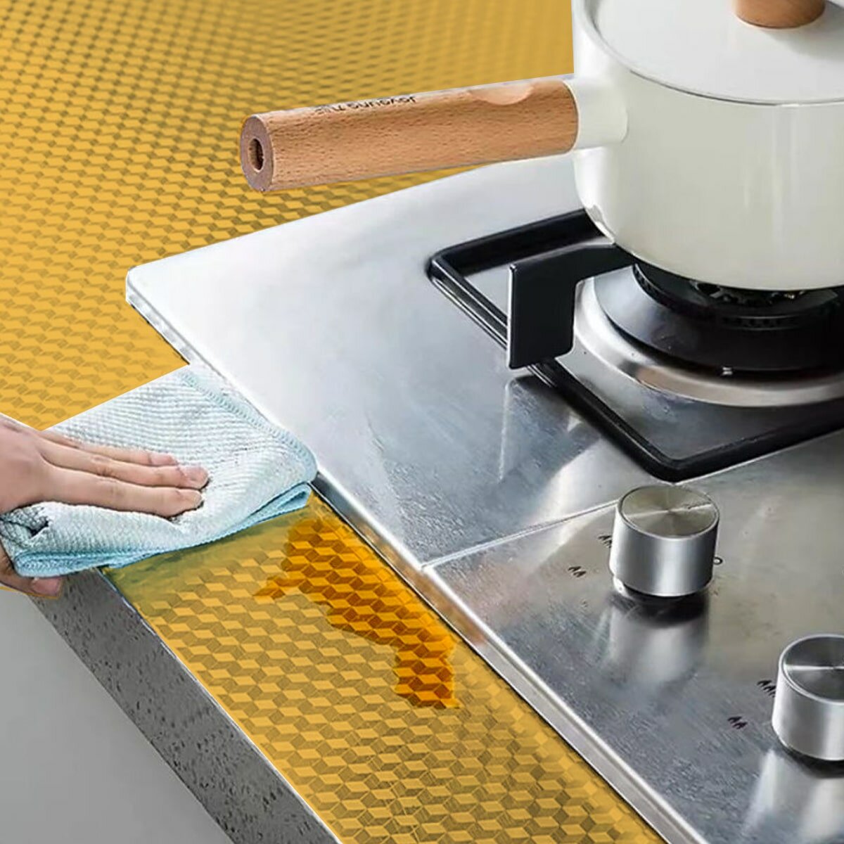 Самоклеюча плівка ромби 0,40х10м Золото HO-00000800