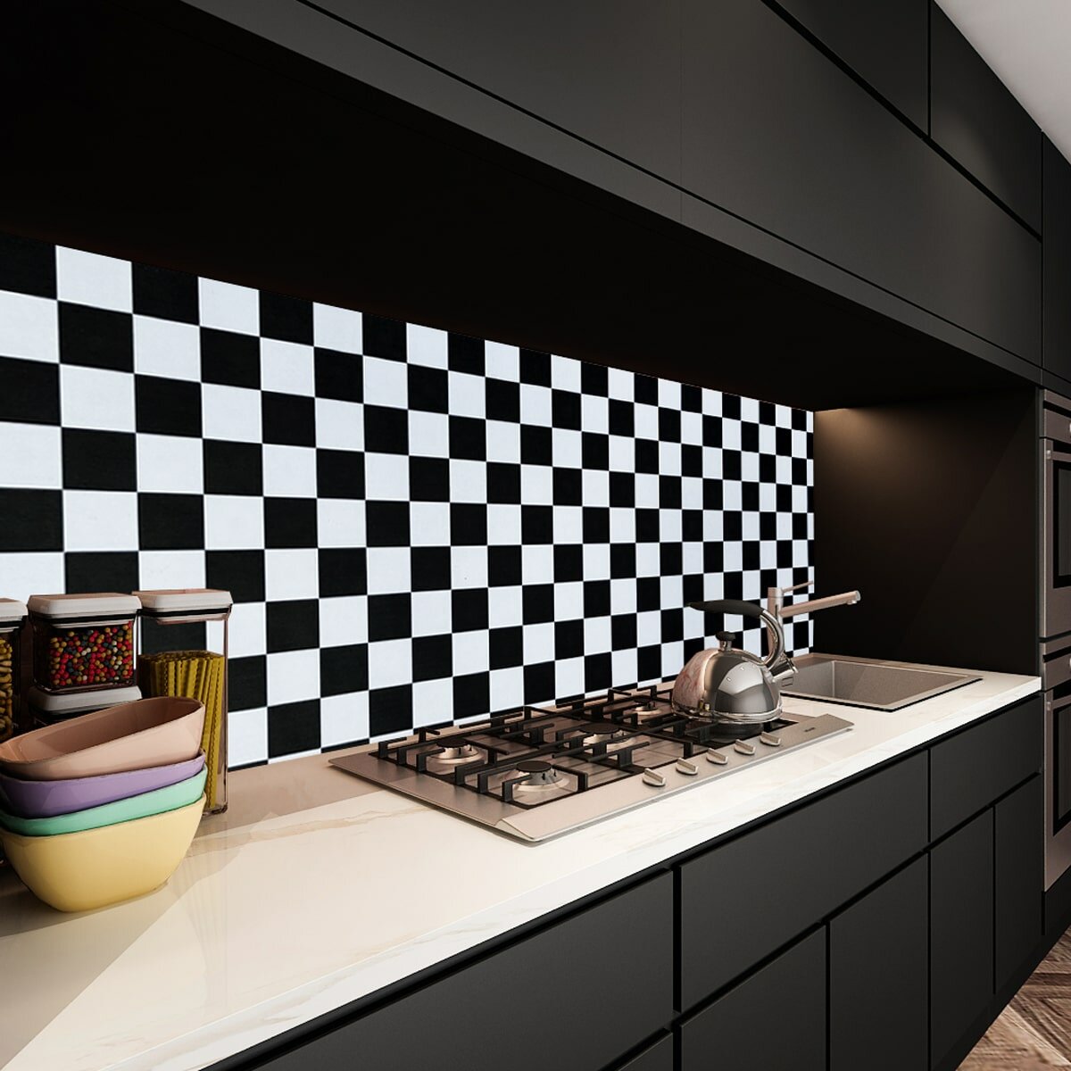 Самоклеюча плівка 0,45х10м х 0,07мм Шахи HO-00001255