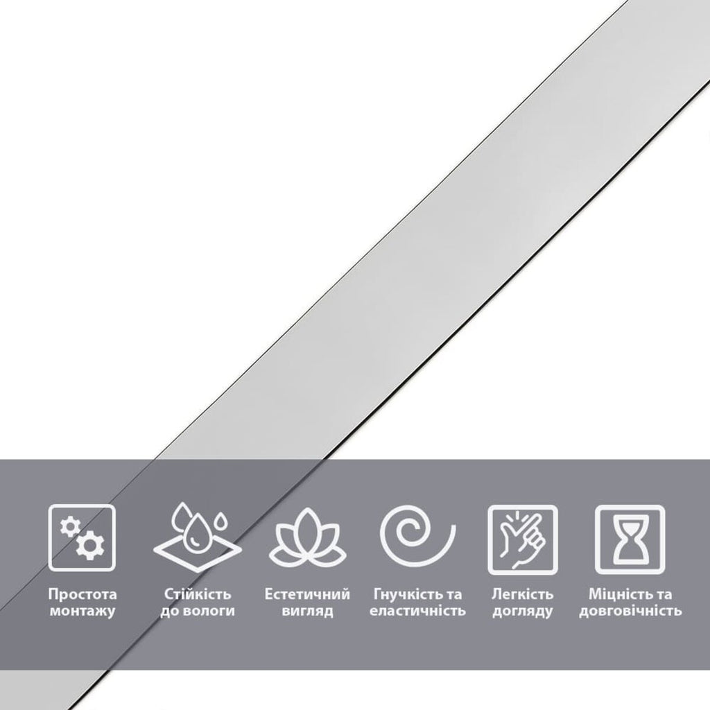 Молдинг 5000х18х1мм Сріблявий SW-00002684