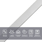 Молдинг 5000х18х1мм Сріблявий SW-00002684