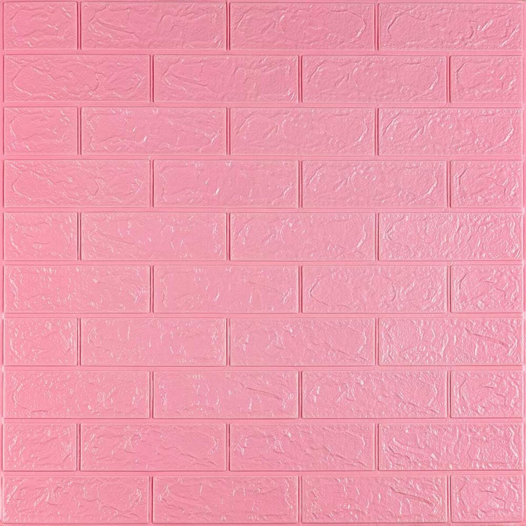 3D панель самоклеюча 700х770х3мм цегла Рожевий (004-3) HO-00000231