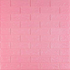 3D панель самоклеюча 700х770х3мм цегла Рожевий (004-3) HO-00000231