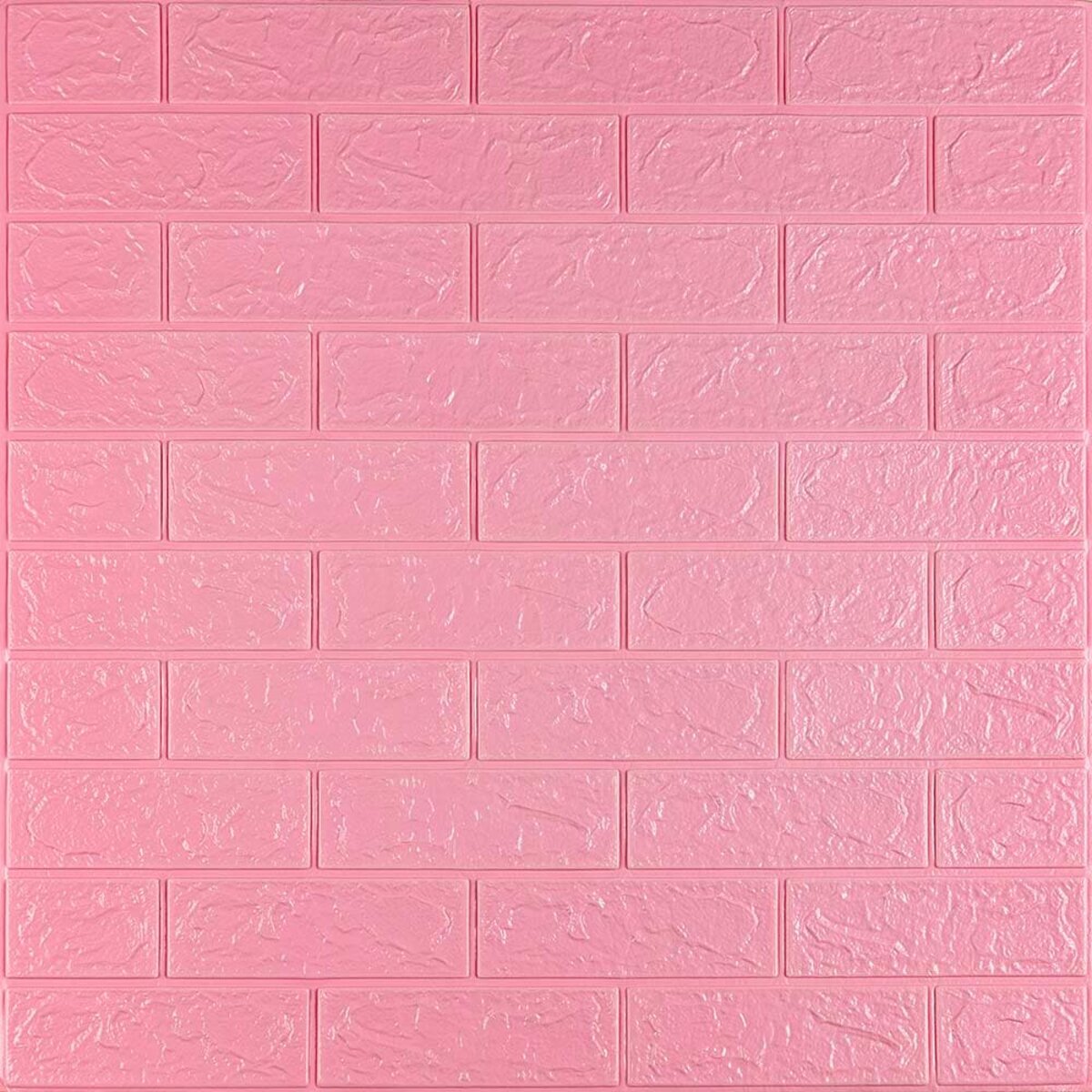 3D панель самоклеюча 700х770х3мм цегла Рожевий (004-3) HO-00000231
