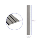 Рейка декоративна PS 2900х120х12мм Світло-сірий дуб SW-00001740