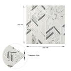 Панель стінова 3D 680х680х4мм Абстракція сіра SW-00001990