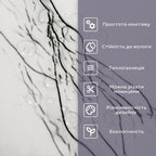 Самоклеюча стінова PET плитка в рулоні 1200х3000х2мм SW-00002665