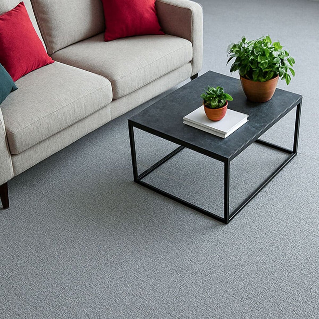 Плитка ковролінова з TPR основою багаторазова сіра 600х600х4мм SW-00002800