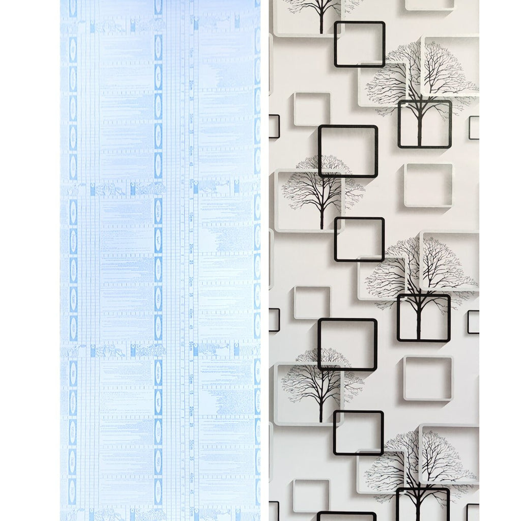 Самоклеюча плівка 0,45х10м х 0,07мм Дерево з квадратами SW-00001263