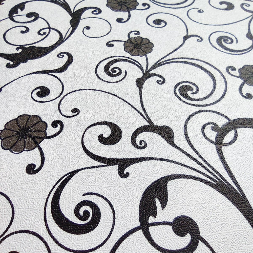 Самоклеюча плівка 0,45х10м х 0,07мм Білі вензелі (10175) HO-00000828