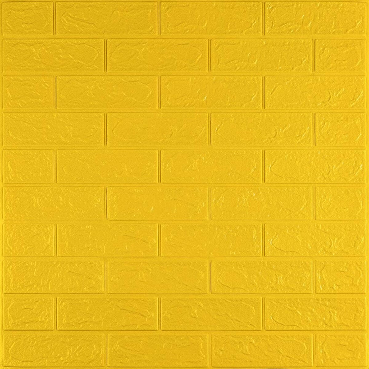 3D панель самоклеюча 700х770х3мм цегла Жовта (010-3) SW-00001894