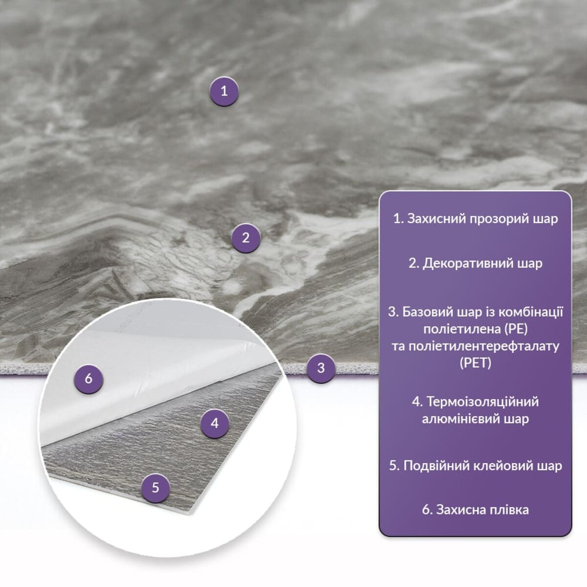 Самоклеюча стінова PET плитка 600х300х2мм SW-00002350