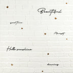 Панель стінова 3D 700х700х4мм Напис із золотом SW-00001979