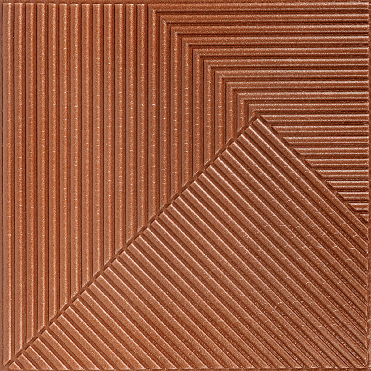 Самоклеюча декоративна 3D панель 500х500х5мм Коричневий HO-00002880