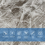 Декоративна 3D панель самоклейка 700х770х5мм Чорний мармур (цегла) (061-5) SW-00000036