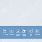 Панель стінова 3D 700х700х4мм Біла вагонка SW-00001964