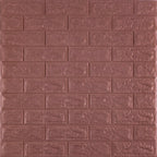 3D панель самоклеюча 700х770х7мм цегла Баклажан-кава (018-7) HO-00000045